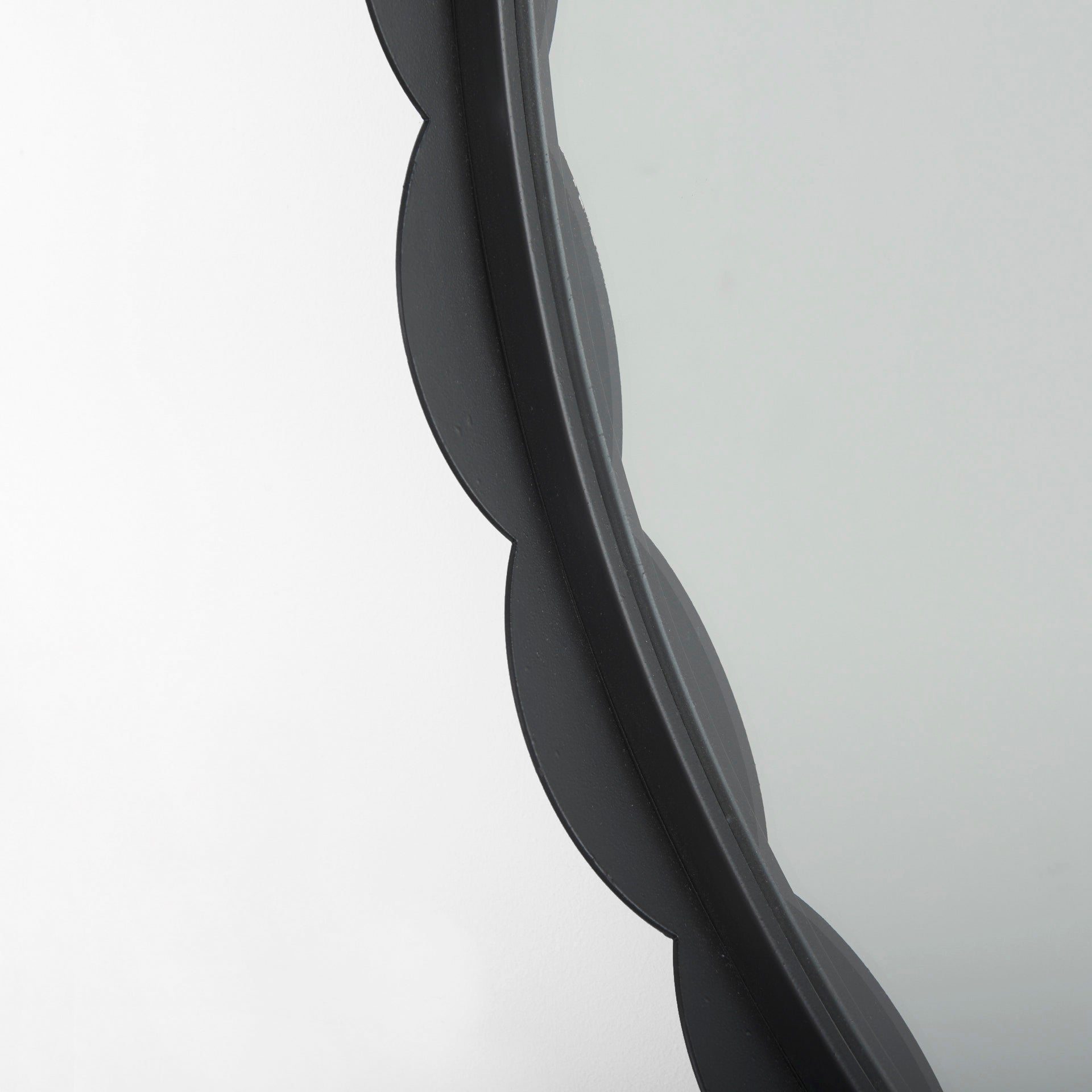 Metal Scalloped Mirror
