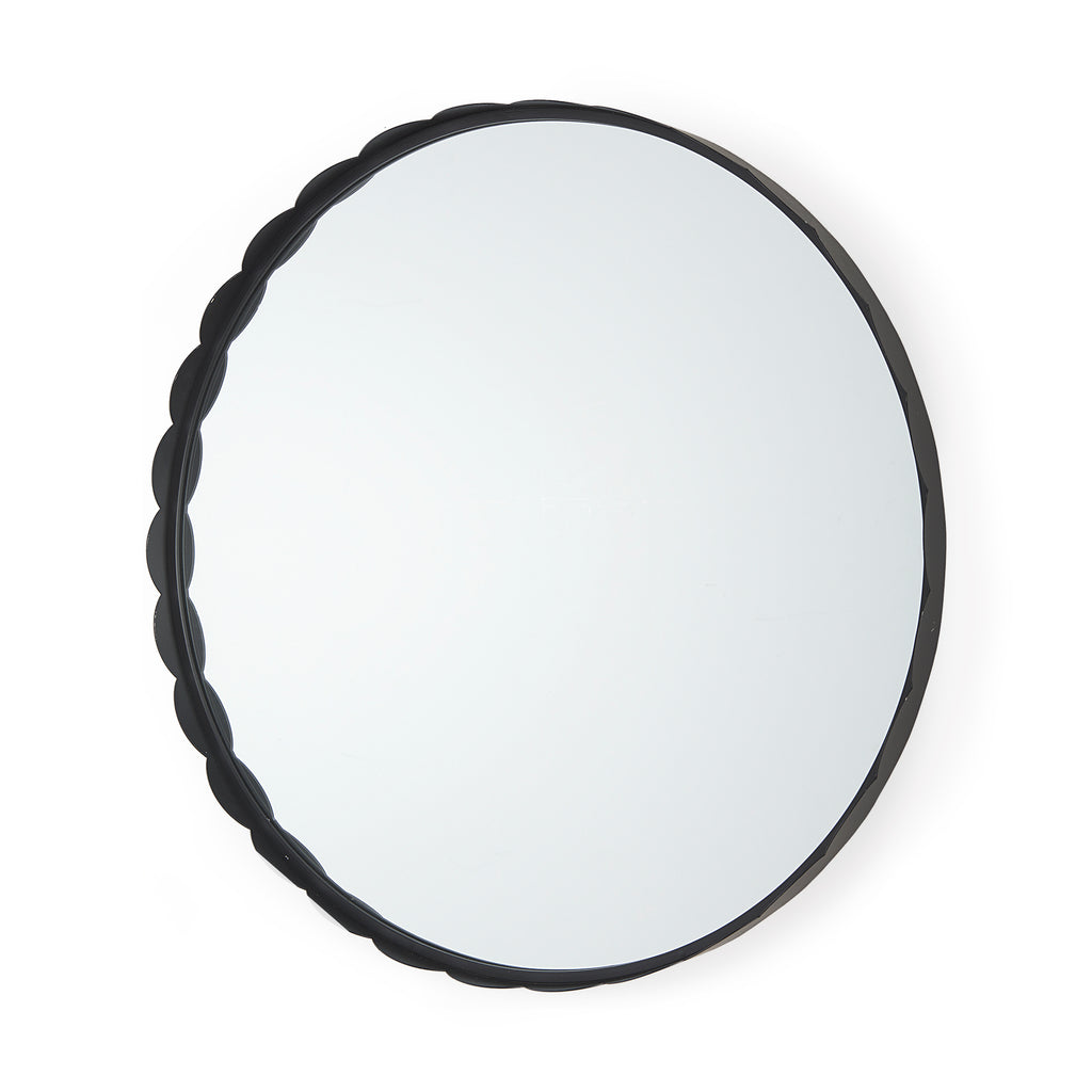 Metal Scalloped Mirror