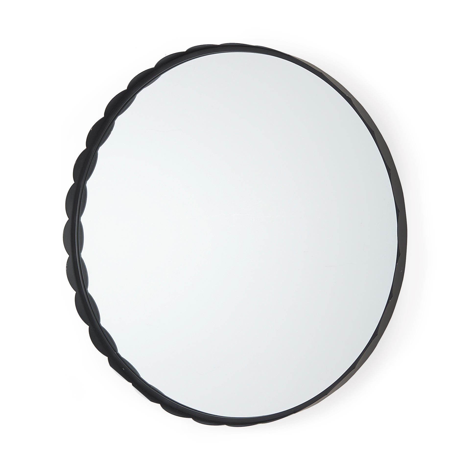 Metal Scalloped Mirror