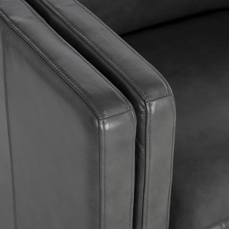 Richmond Armchair - Charcoal Top Grain Leather
