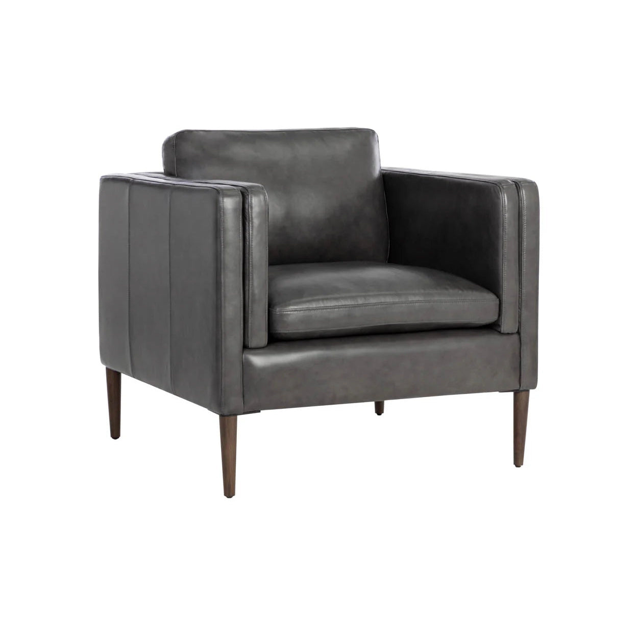Richmond Armchair - Charcoal Top Grain Leather