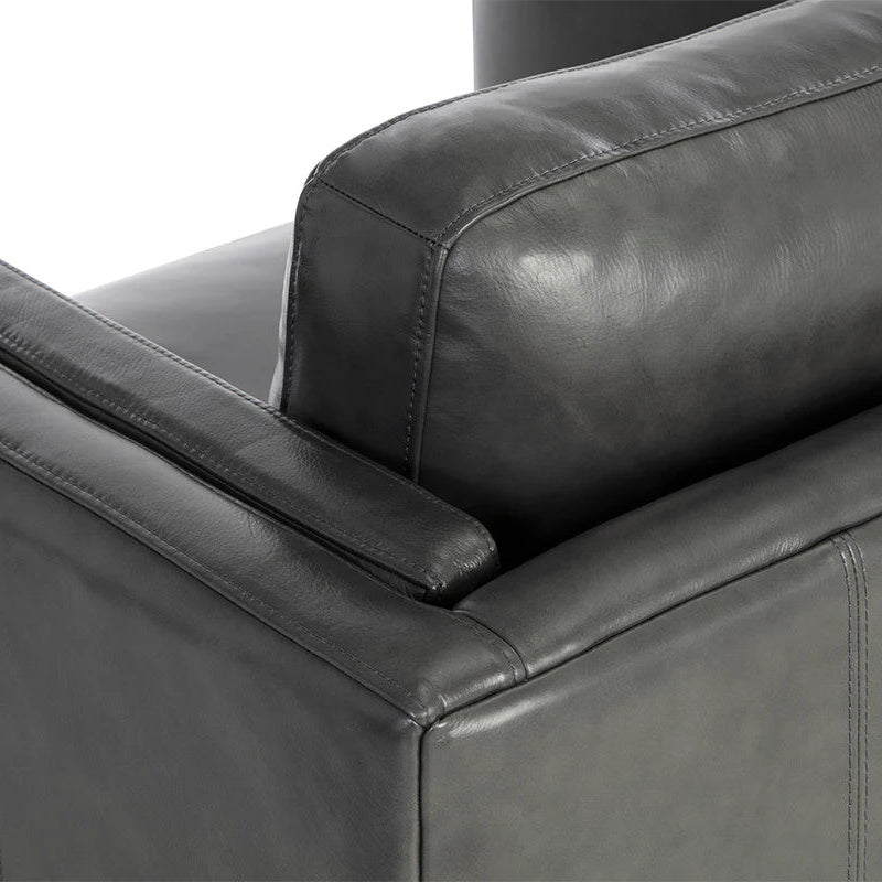 Richmond Armchair - Charcoal Top Grain Leather