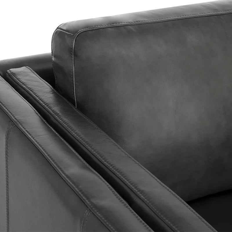 Richmond Armchair - Charcoal Top Grain Leather