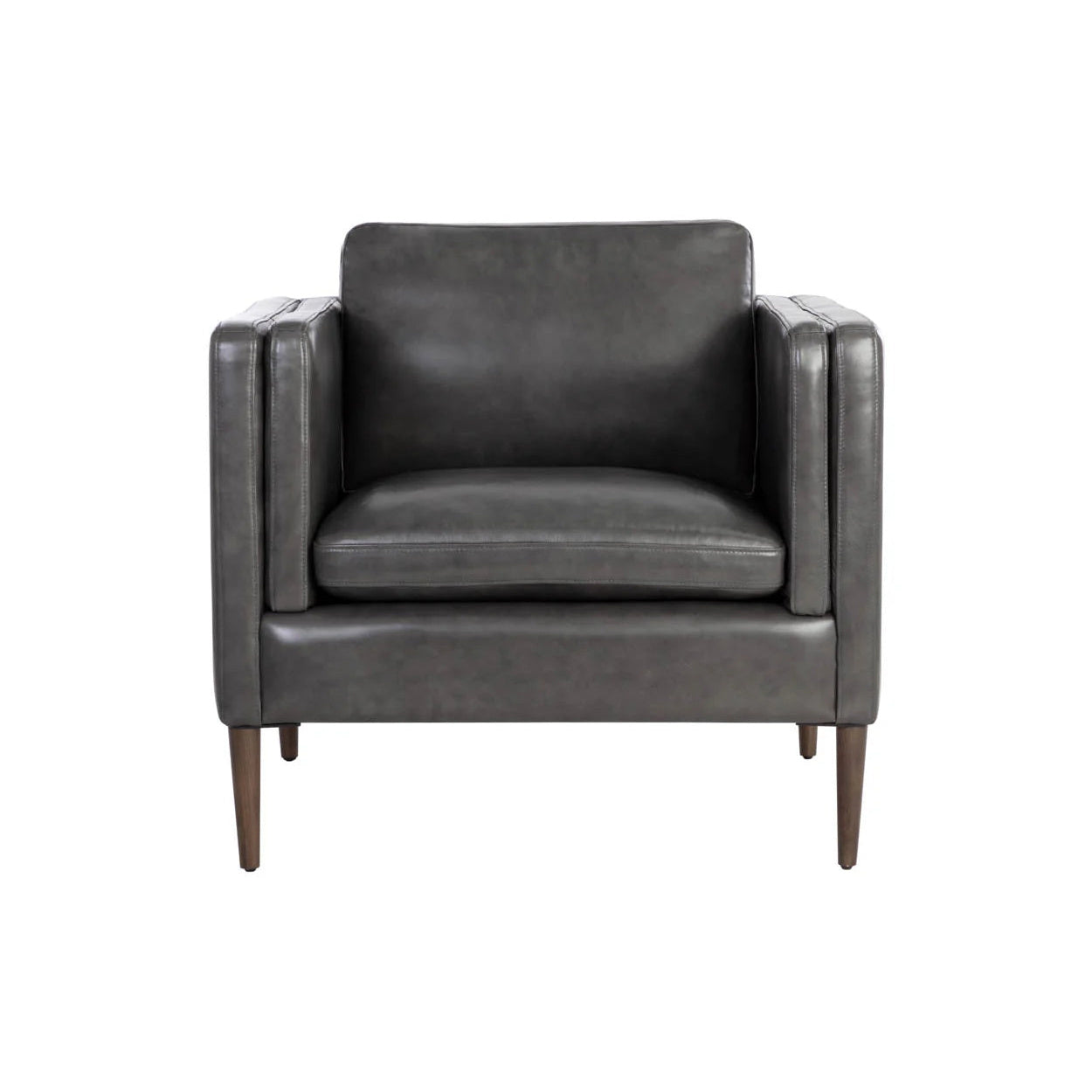 Richmond Armchair - Charcoal Top Grain Leather