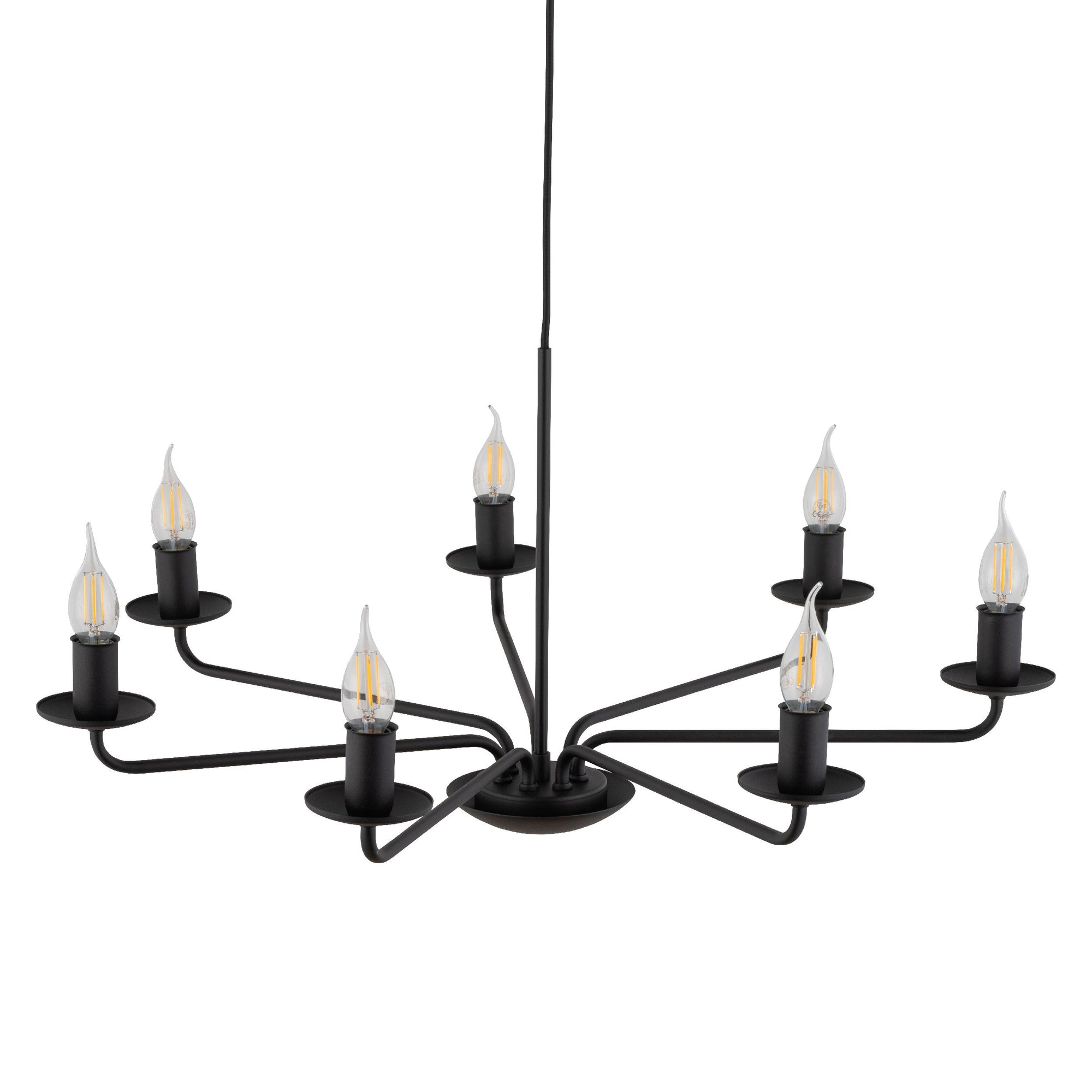 LIMAL Vintage Candle Chandelier Pendant Light for Dining Room, Living Room & Entryway