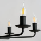 LIMAL Vintage Candle Chandelier Pendant Light for Dining Room, Living Room & Entryway