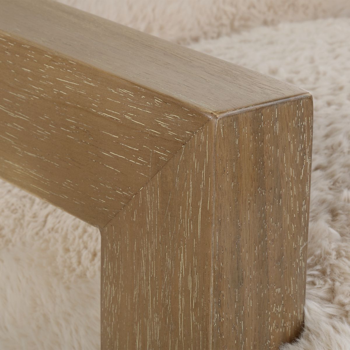 Faux Sheepskin Accent Chair