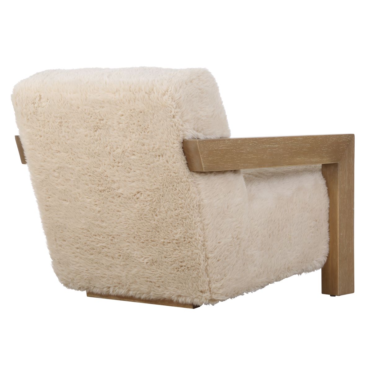 Faux Sheepskin Accent Chair