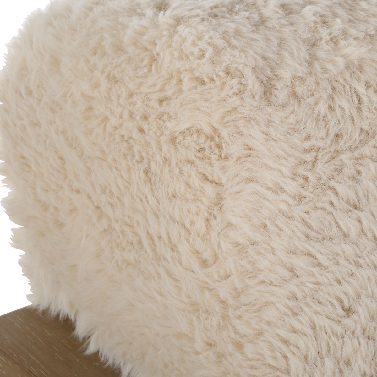 Faux Sheepskin Accent Chair
