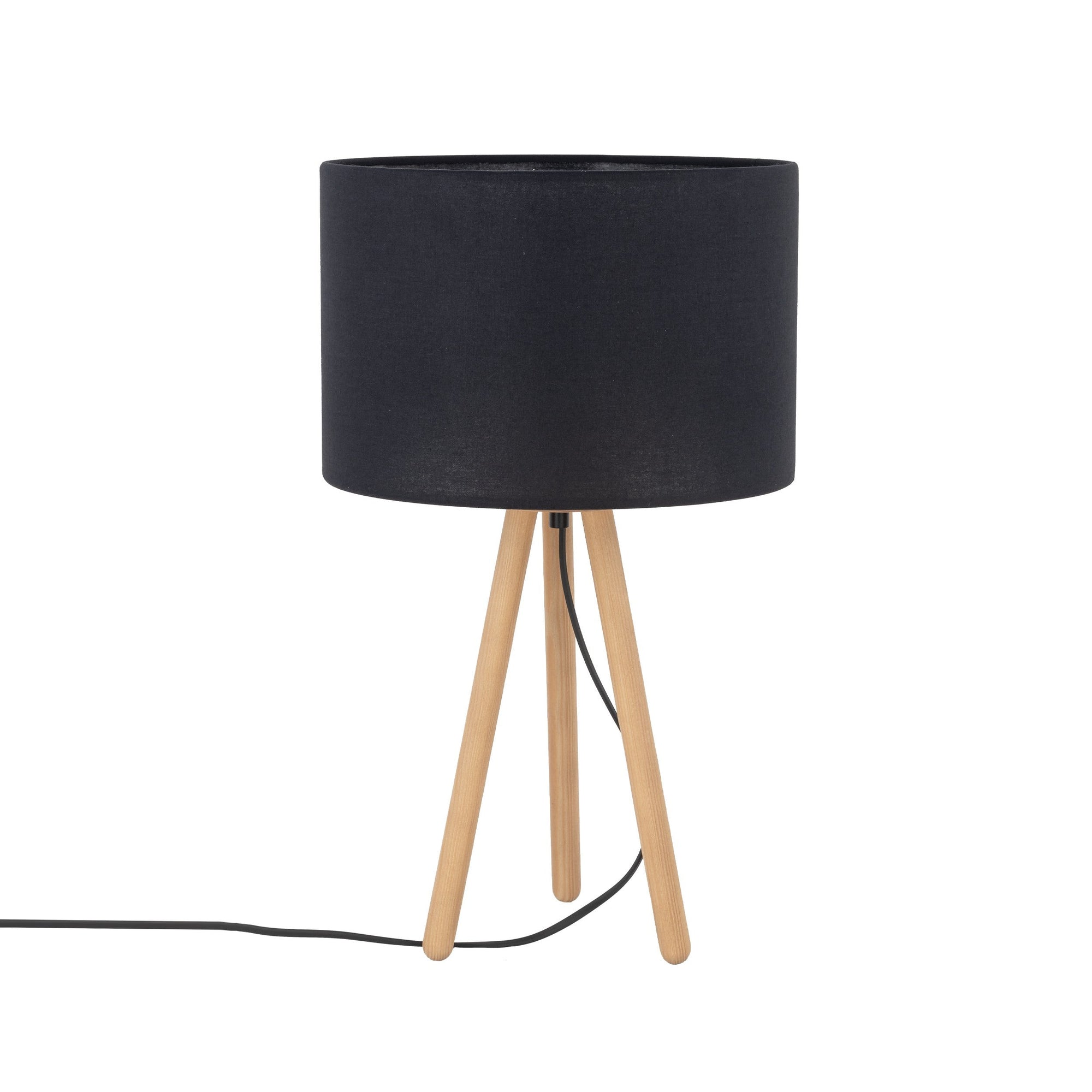 TOKYO Wood Tripod Table Lamp for Bedroom & Nightstand (Clearance)