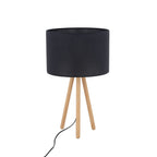 TOKYO Wood Tripod Table Lamp for Bedroom & Nightstand (Clearance)