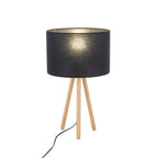 TOKYO Wood Tripod Table Lamp for Bedroom & Nightstand (Clearance)