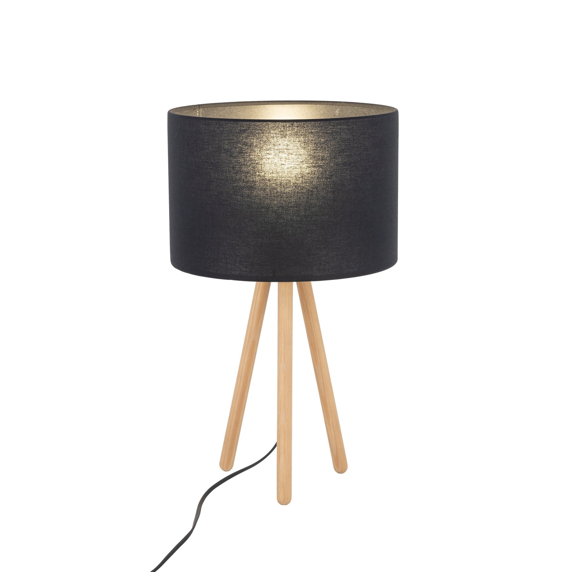 TOKYO Wood Tripod Table Lamp for Bedroom & Nightstand (Clearance)