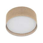 JUTE Natural Flush Mount Ceiling Light for Bedroom, Hallway & Living Room