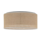 JUTE Natural Flush Mount Ceiling Light for Bedroom, Hallway & Living Room