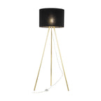 UMBERTO Black Modern Floor Lamp for Living Room & Bedroom (Clearance)