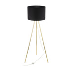 UMBERTO Black Modern Floor Lamp for Living Room & Bedroom (Clearance)