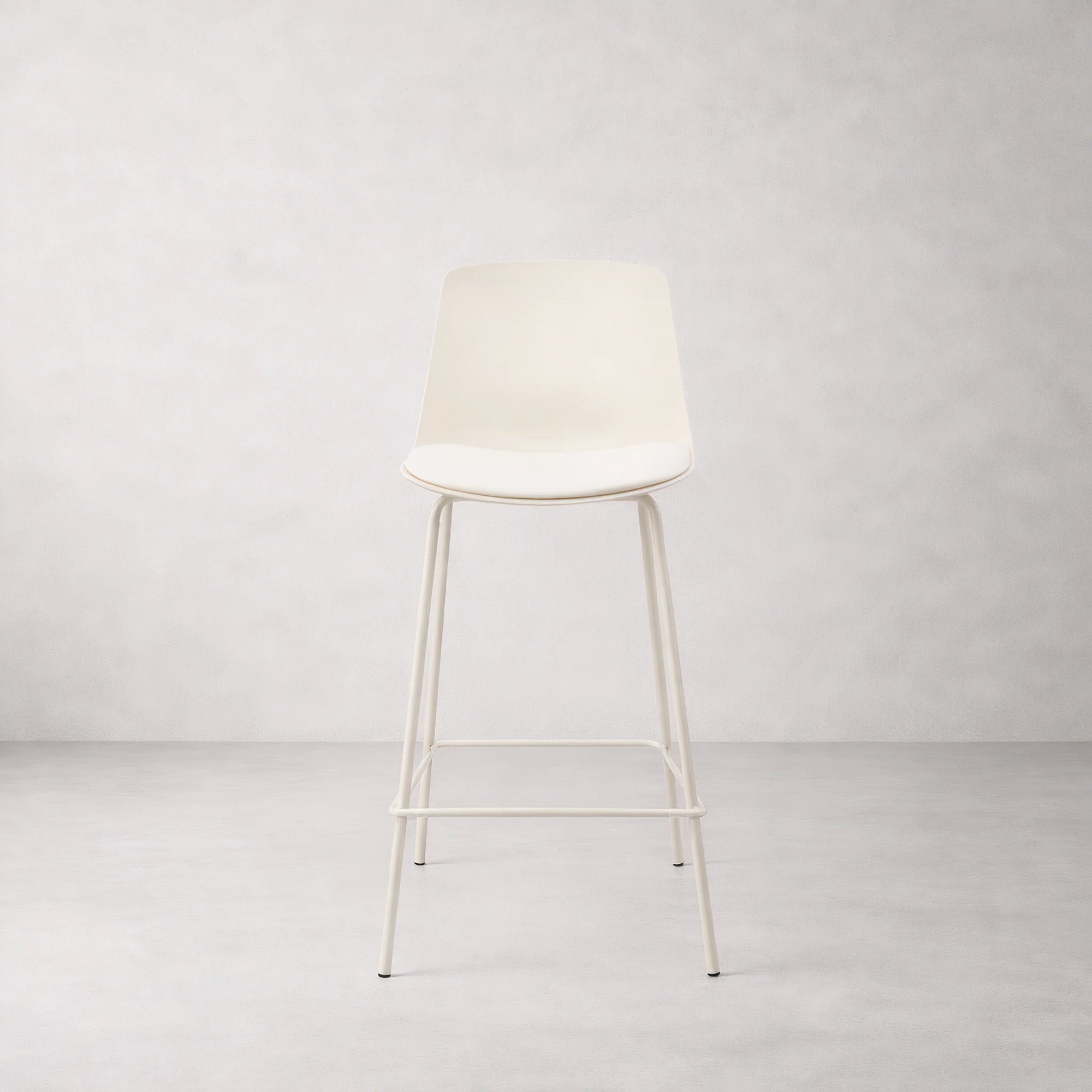 Agata Counter Stool - Neutral White