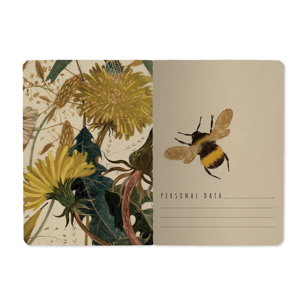 Summer Greens Notebook - passport size