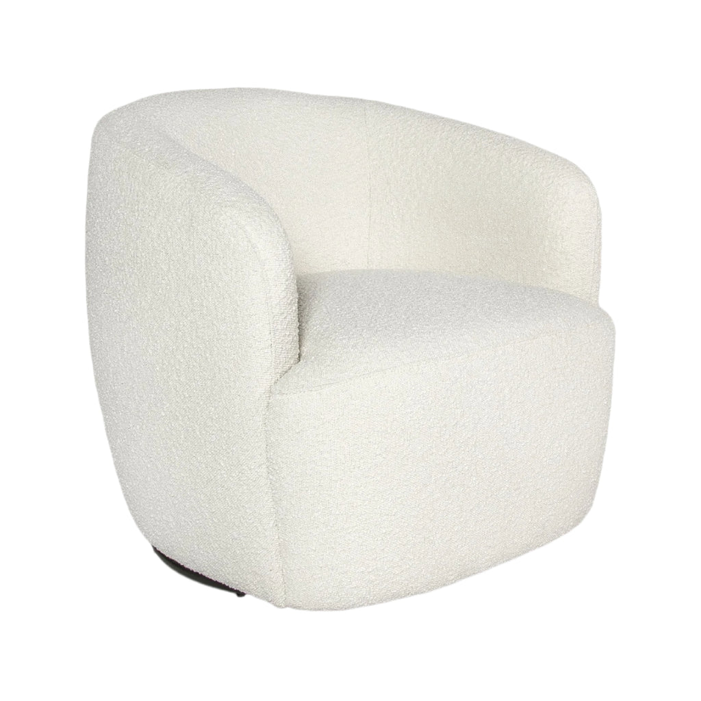 White textured armchair