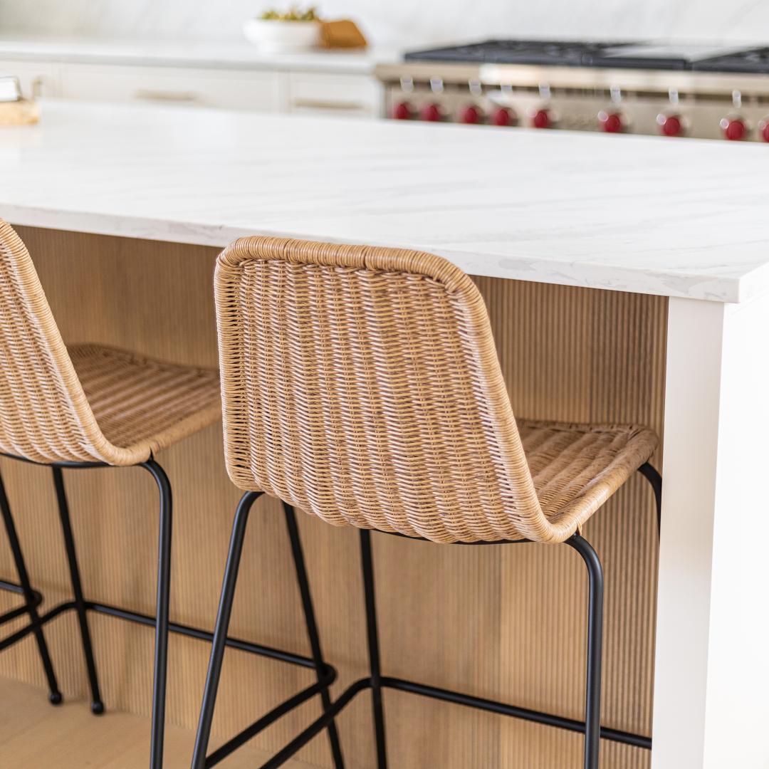 Calabria Stackable Counter Stool - Natural