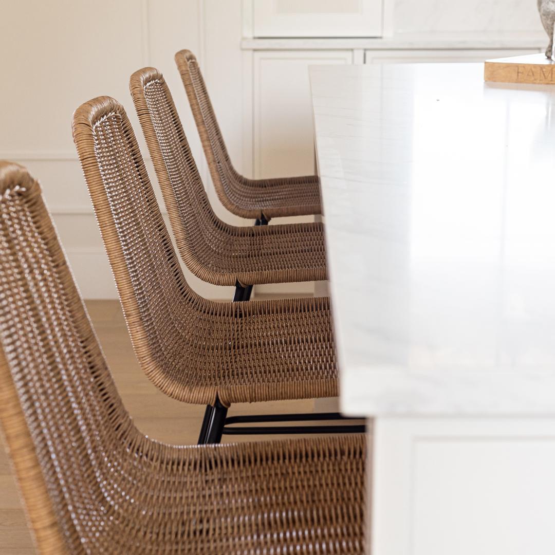 Calabria Stackable Counter Stool - Natural