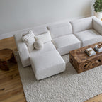 Crush Cushion - Square - Cream