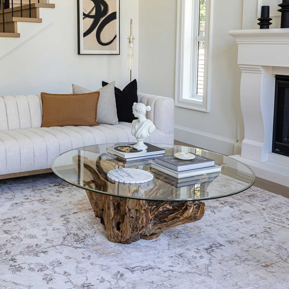 Natura Round Root Coffee Table - S