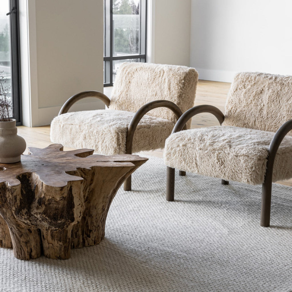Eros Chair - Shaggy Sand