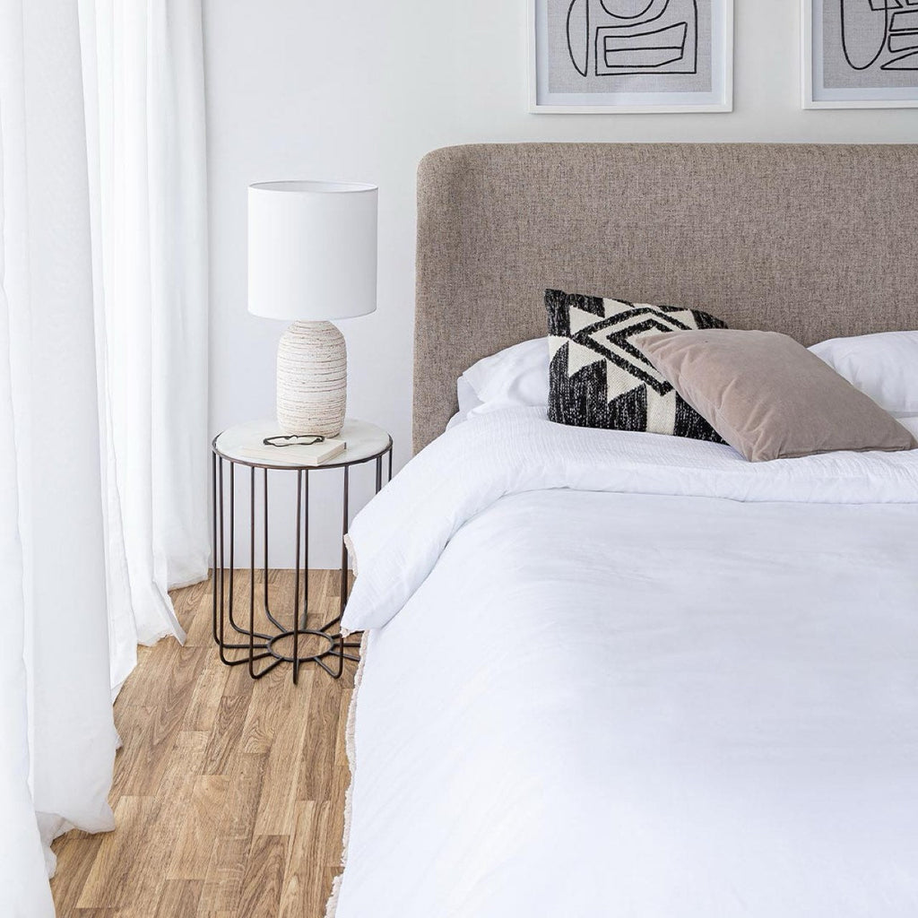 Faye King Bed Short - Perfect Taupe