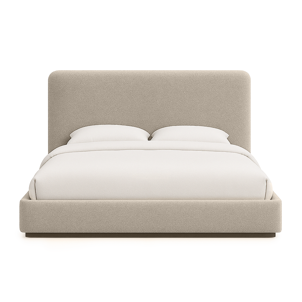Faye Queen Storage Bed - Velvet Sandstorm