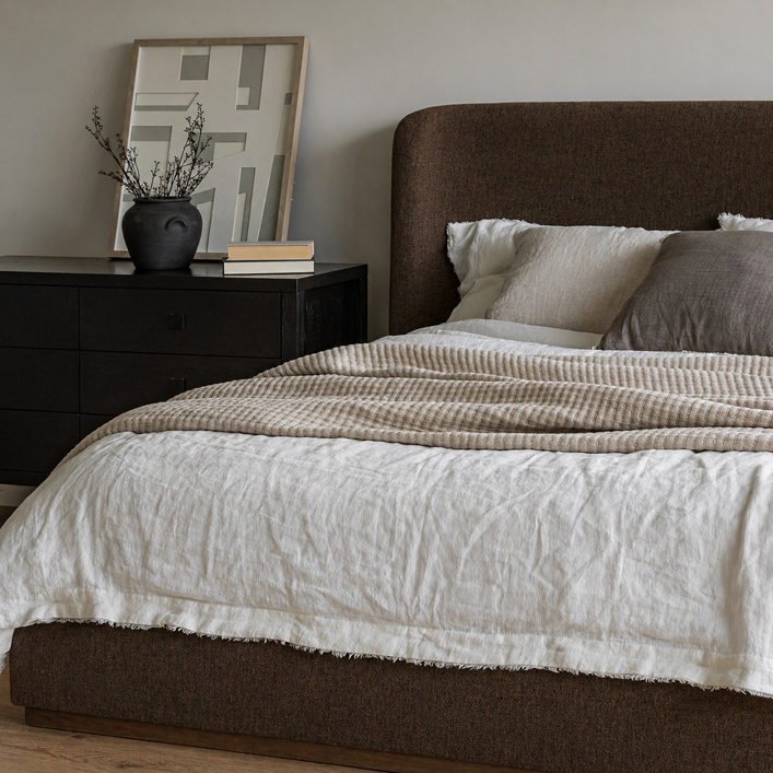 Filly King Bed - Velvet Coffee