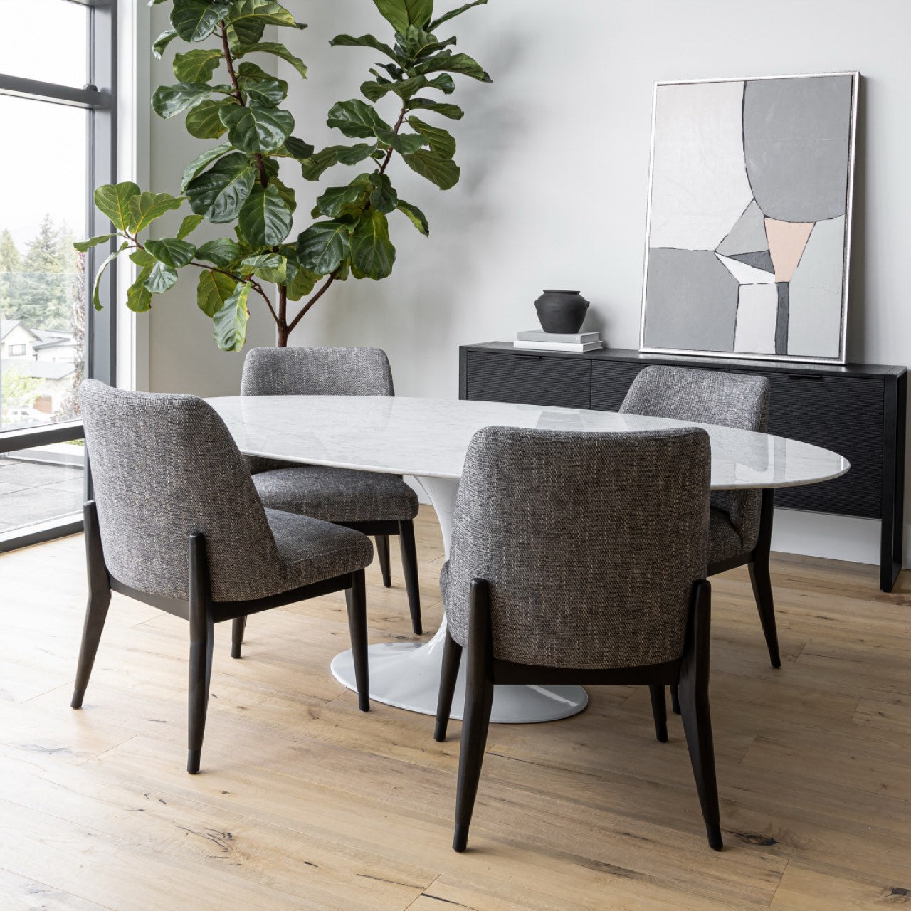 Flute Dining Table - Oval
