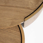 Forma Nesting Coffee Tables (Set of 2) - Rustic Oak