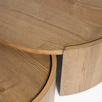 Forma Nesting Coffee Tables (Set of 2) - Rustic Oak