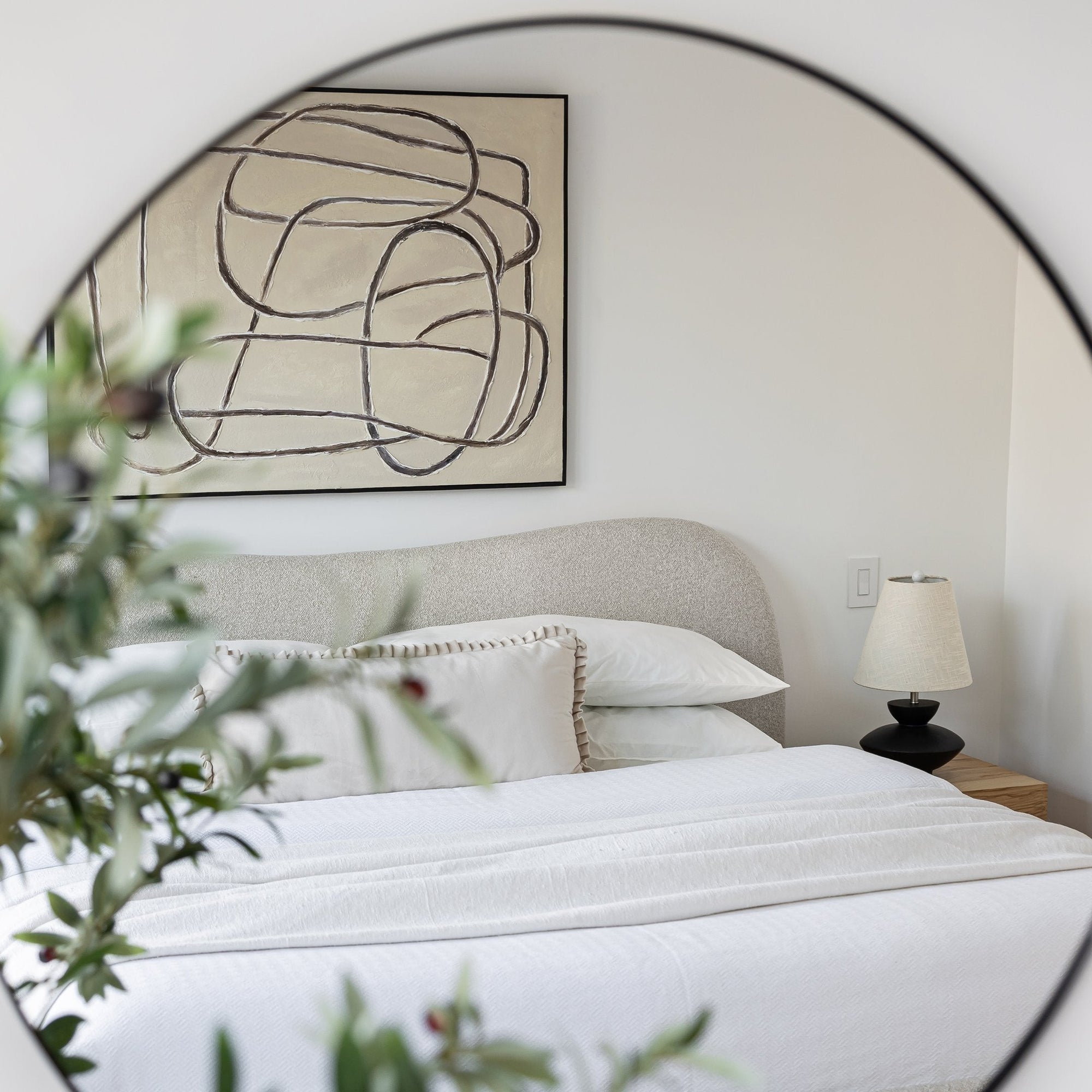 Fox King Bed - Buff