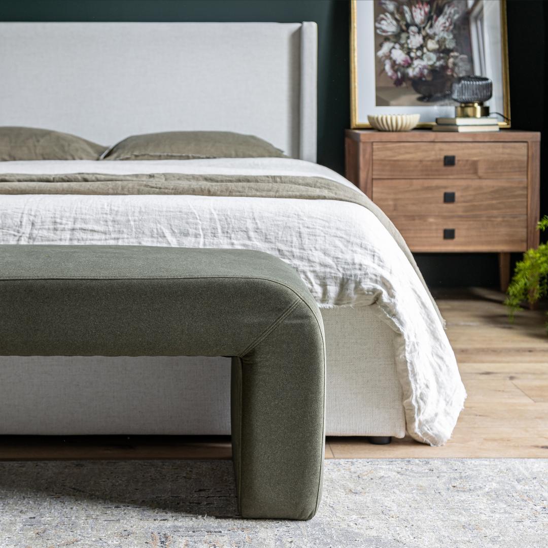 Josie Queen Bed - Cream