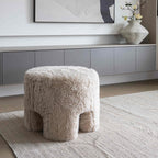 Ginger Ottoman - Downy Cream