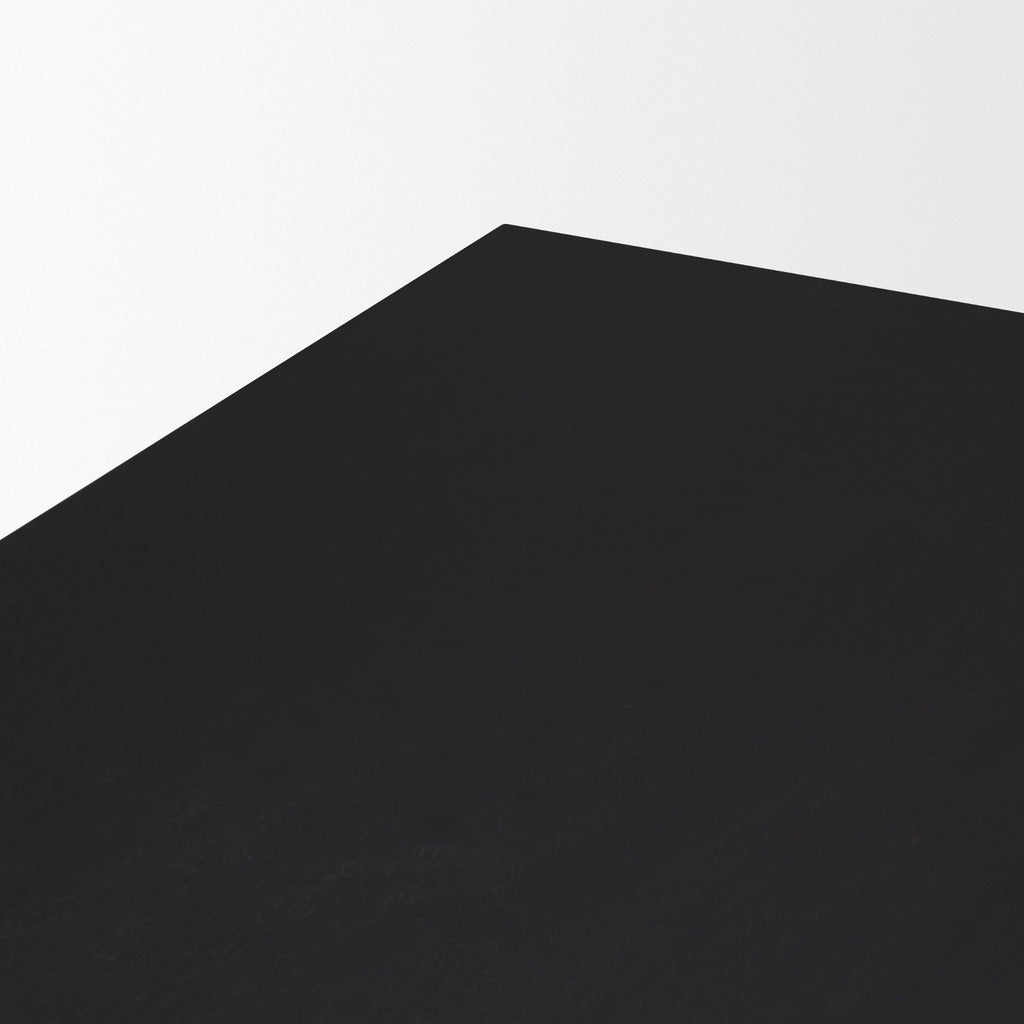 Grier 84" Black Wood w/ Black Cane Dining Table