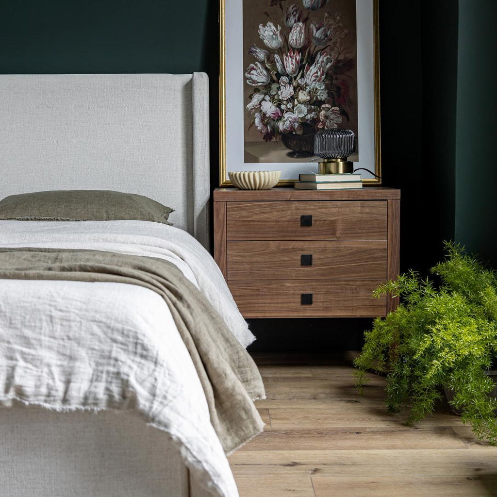 Josie King Bed - Cream