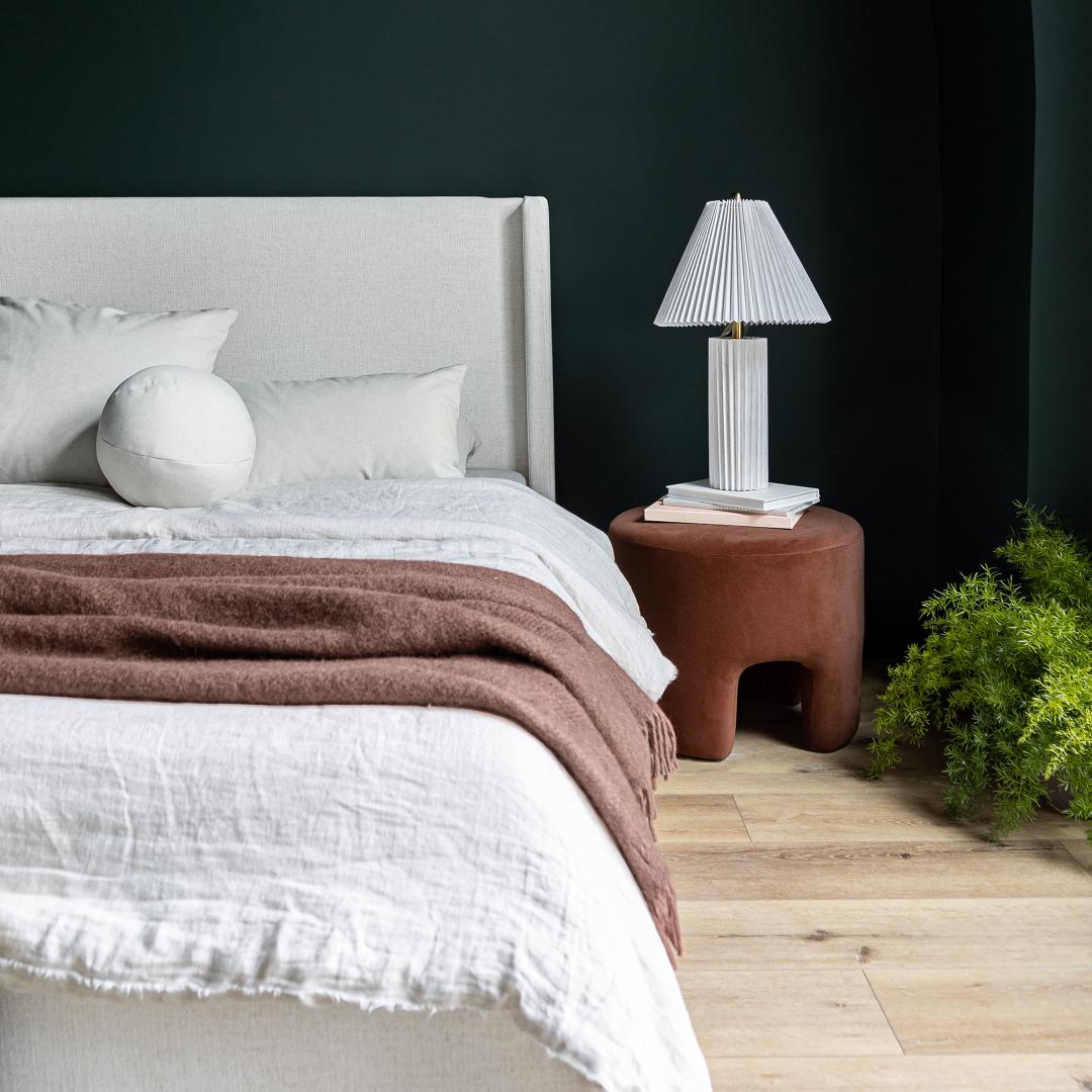 Josie Queen Bed - Cream