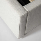 Josie King Storage Bed - Cream