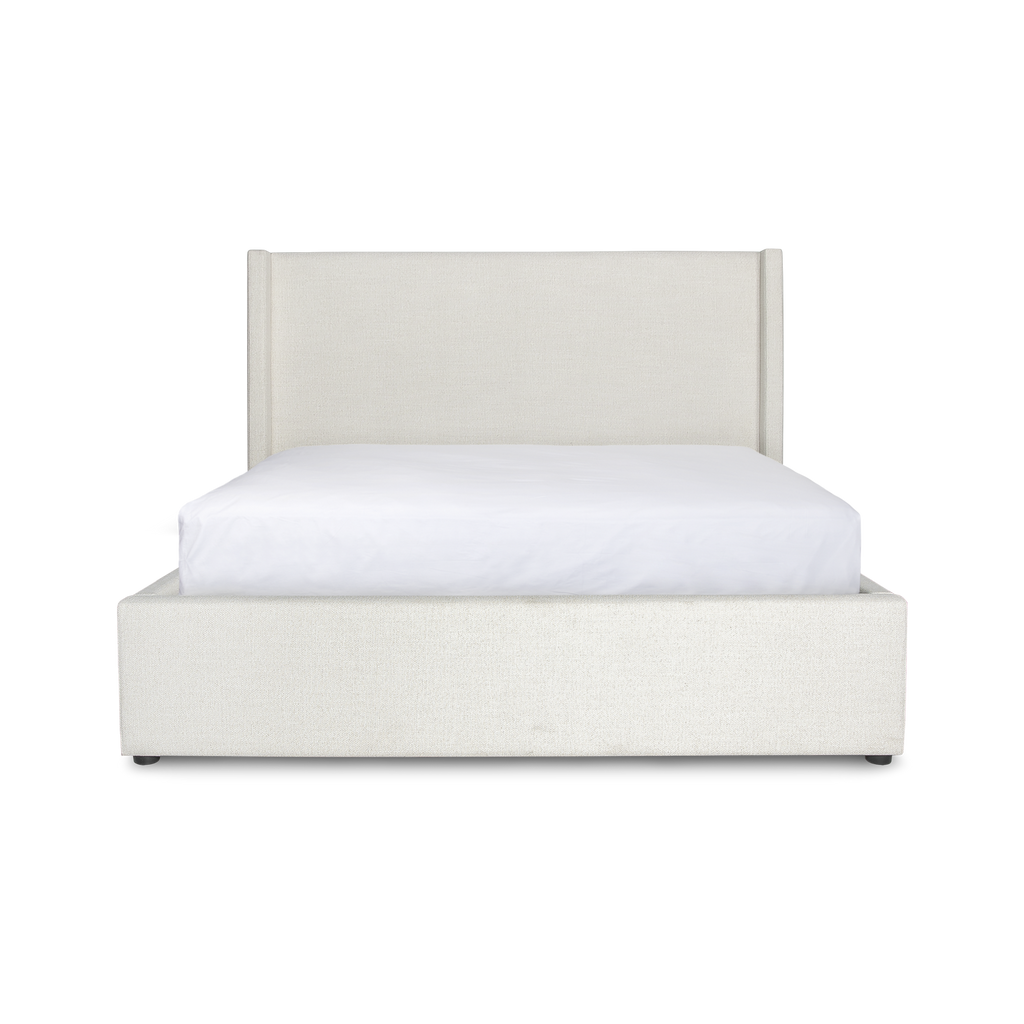 Josie King Storage Bed - Cream