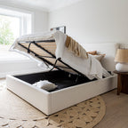 Julia Queen Storage Bed - Cream
