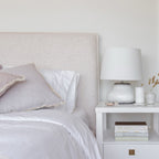 Julia King Bed - Cream