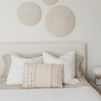 Julia King Bed - Cream