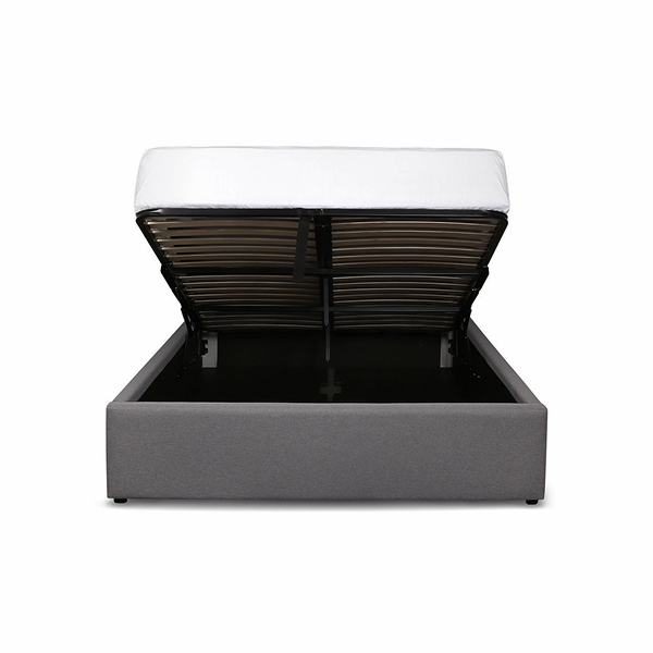 Justin Double Storage Bed - Dark Greige