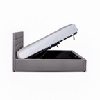 Justin Double Storage Bed - Dark Greige