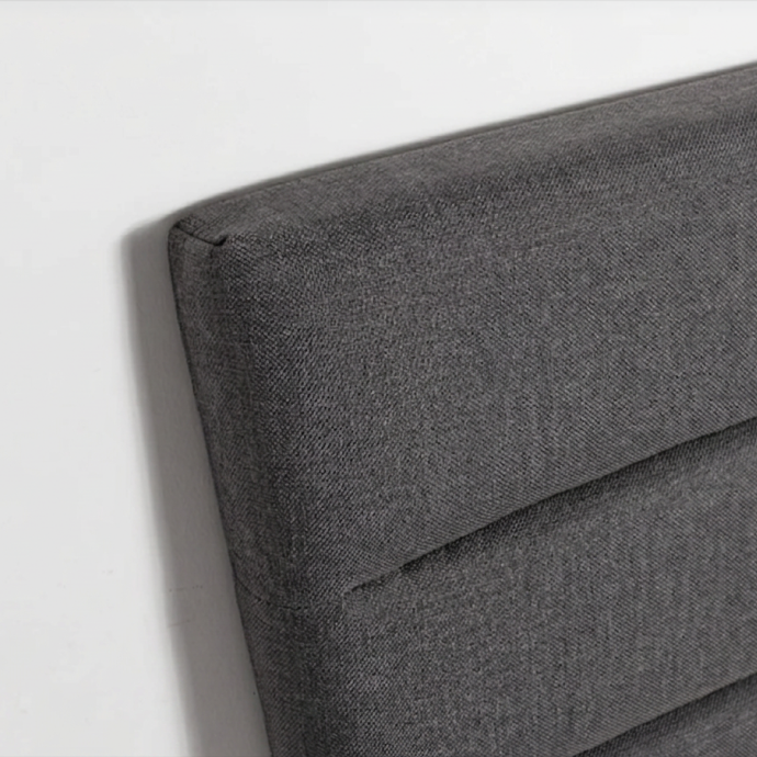Justin Queen Bed - Dark Greige