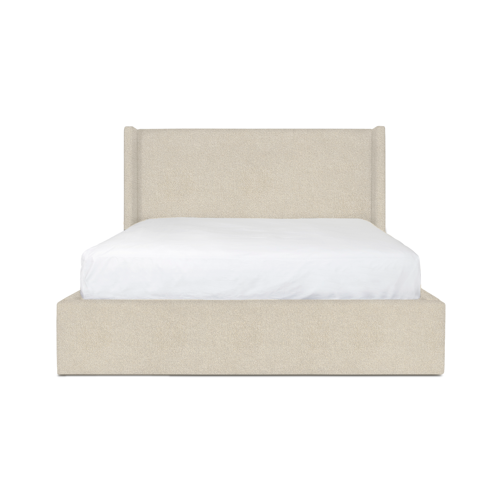 Lourdes King Storage Drawer Bed - Cream